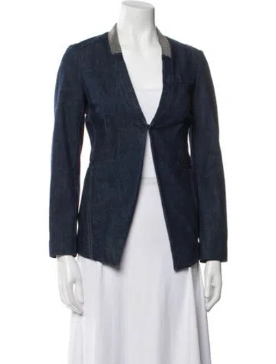Pre-owned Brunello Cucinelli Blazer In Blue