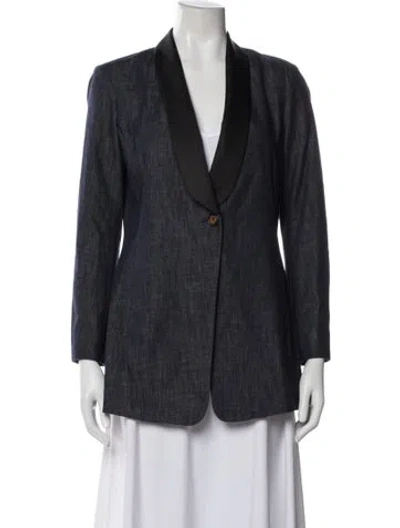 Pre-owned Brunello Cucinelli Blazer In Blue