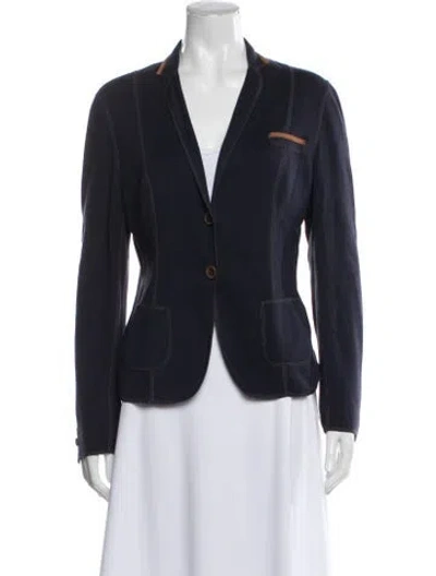 Pre-owned Brunello Cucinelli Blazer In Blue
