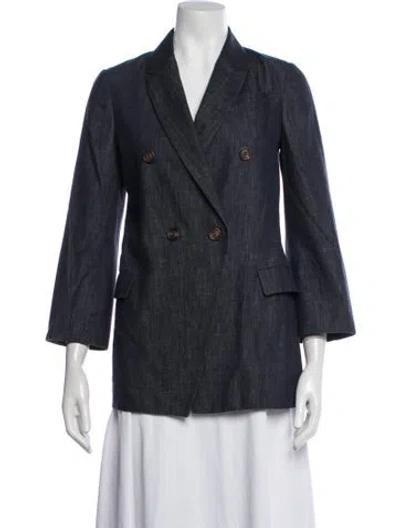 Pre-owned Brunello Cucinelli Blazer In Blue