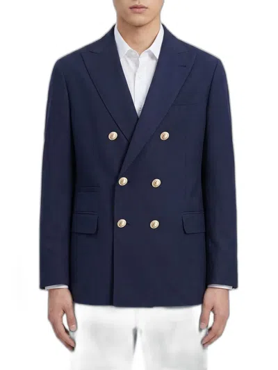 Brunello Cucinelli Blazer In Blue