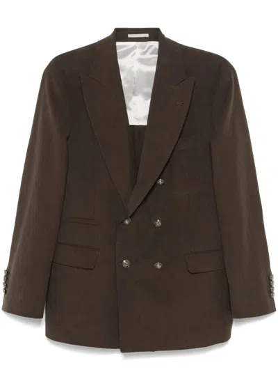 Brunello Cucinelli Blazer In Brown