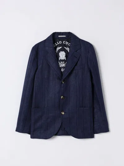 Brunello Cucinelli Blazer  Kids Color Blue