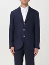 Brunello Cucinelli Long-sleeved Suit Coat In Blue