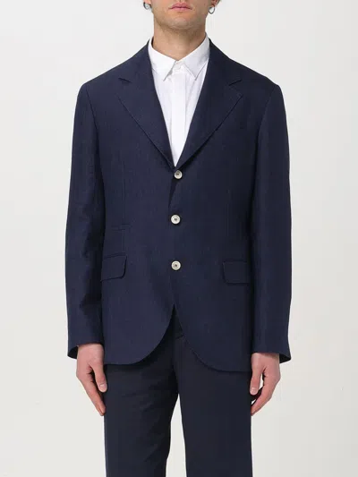 Brunello Cucinelli Blazer  Men Color Blue