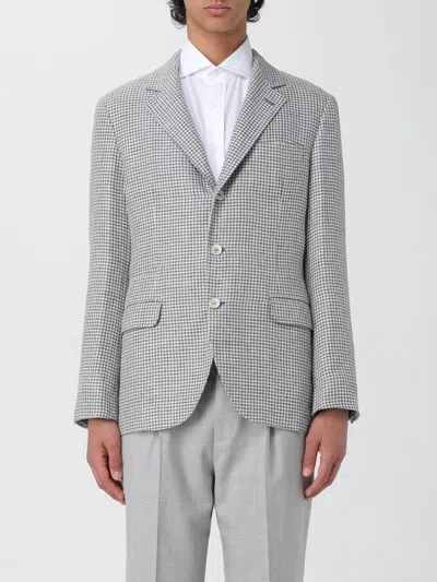 Brunello Cucinelli Blazer  Men In Grey