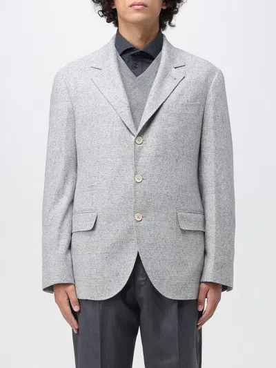 Brunello Cucinelli Blazer  Men Color Grey In Gray