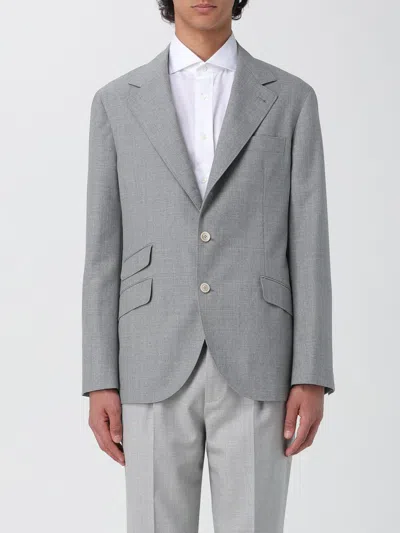 Brunello Cucinelli Blazer  Men In Pearl