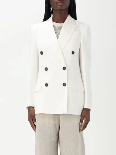 BRUNELLO CUCINELLI BLAZER BRUNELLO CUCINELLI WOMAN COLOR BEIGE,G49686022