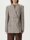 Brunello Cucinelli Blazer  Woman Color Beige In Gray