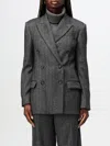 Brunello Cucinelli Women's 'chevron Wool Carded Techno Jacket' In Schwarz
