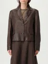 Brunello Cucinelli Blazer  Woman Color Brown In Brown