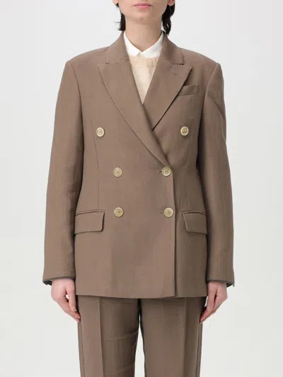 BRUNELLO CUCINELLI BLAZER BRUNELLO CUCINELLI WOMAN COLOR COCOA,G49686113