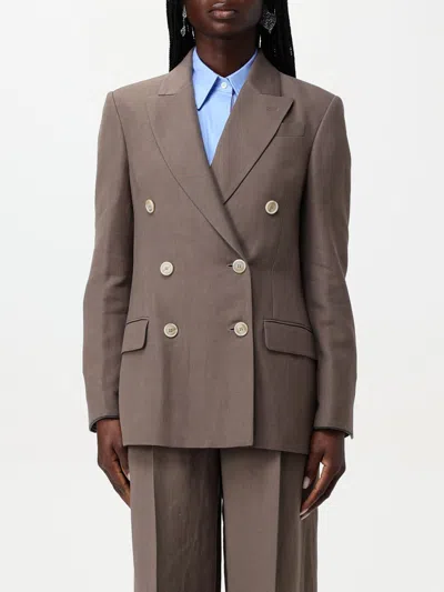 BRUNELLO CUCINELLI BLAZER BRUNELLO CUCINELLI WOMAN COLOR DARK,426125102