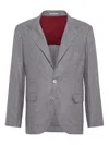 Brunello Cucinelli Blazer Clothing In Gray