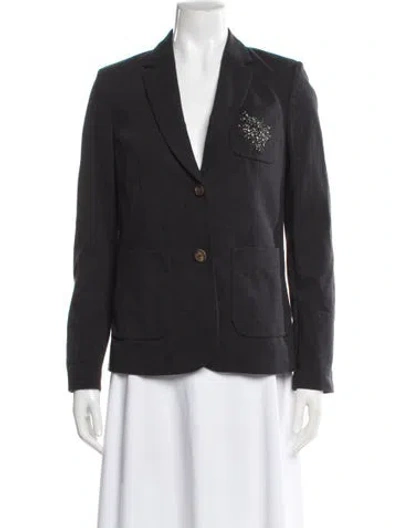 Pre-owned Brunello Cucinelli Blazer In Gray