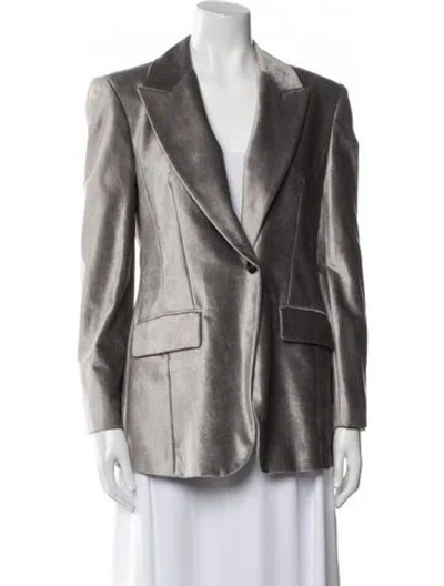 Pre-owned Brunello Cucinelli Blazer In Gray