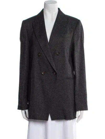 Pre-owned Brunello Cucinelli Blazer In Gray