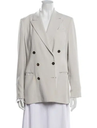 Pre-owned Brunello Cucinelli Blazer In Gray