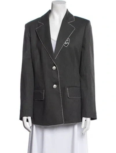 Pre-owned Brunello Cucinelli Blazer In Gray