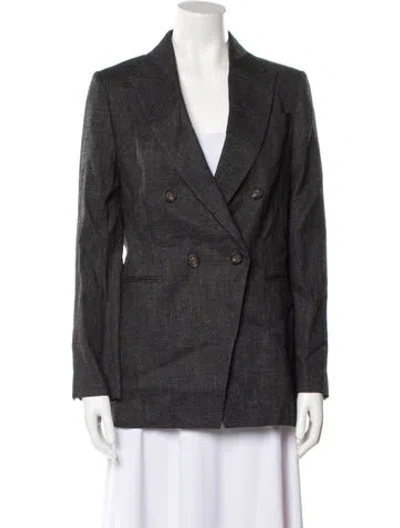 Pre-owned Brunello Cucinelli Blazer In Gray