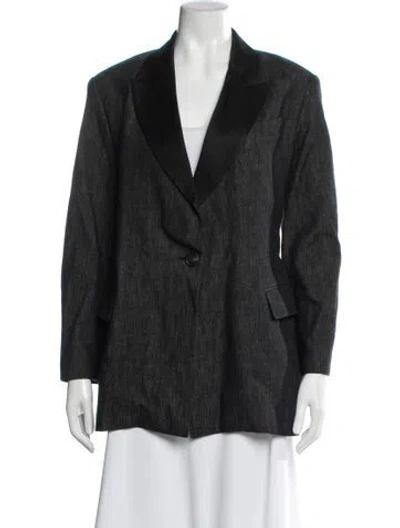 Pre-owned Brunello Cucinelli Blazer In Gray
