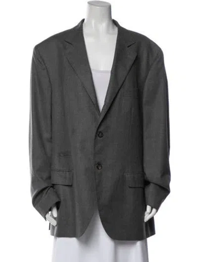 Pre-owned Brunello Cucinelli Blazer In Gray