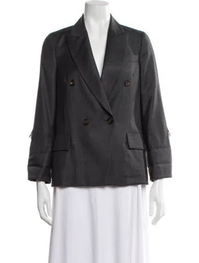 Pre-owned Brunello Cucinelli Blazer In Grey