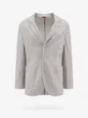 Brunello Cucinelli Single-breasted Cashmere Blazer In Grey