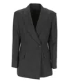 Brunello Cucinelli Button Detailed Long In Grey
