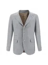 Brunello Cucinelli Blazer Jacket In Grigio