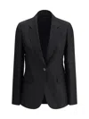 Brunello Cucinelli Blazer Jacket In Black