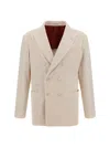 Brunello Cucinelli Velvet Double-breasted Jacket In C003