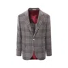 Brunello Cucinelli Blazer Jacket Men In Gray
