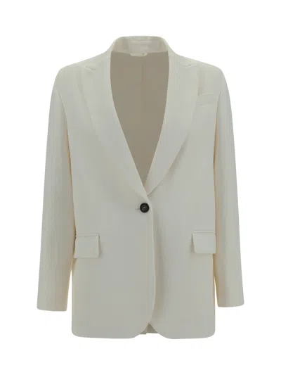 Brunello Cucinelli Blazer Jacket In White