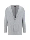 Brunello Cucinelli Single-breasted Cashmere Blazer In Perla