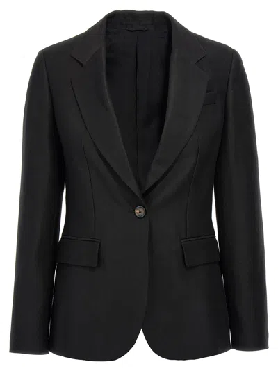 Brunello Cucinelli Blazer Monile Blazer And Suits In Black