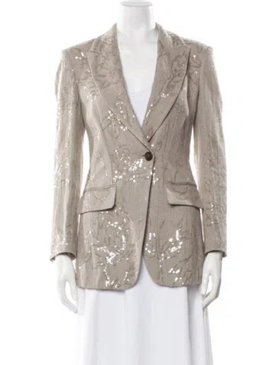 Pre-owned Brunello Cucinelli Blazer In Neutral