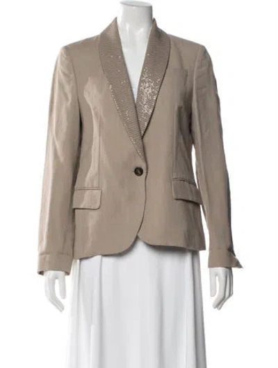 Pre-owned Brunello Cucinelli Blazer In Neutral