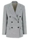 Brunello Cucinelli Blazer Sparkling Blazer And Suits Light Blue