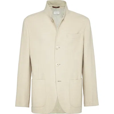 Brunello Cucinelli Blazer-style Outerwear In Neutral