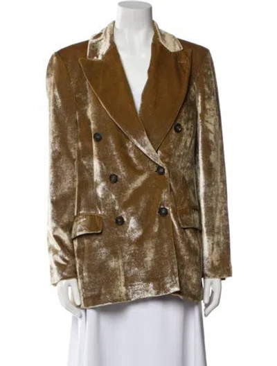Pre-owned Brunello Cucinelli Blazer W/ Tags In Gold