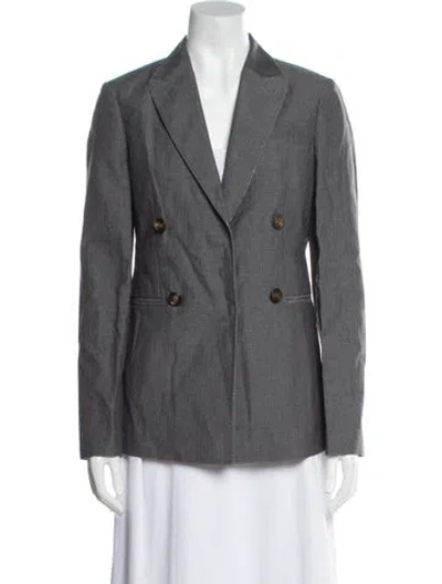 Pre-owned Brunello Cucinelli Blazer W/ Tags In Gray