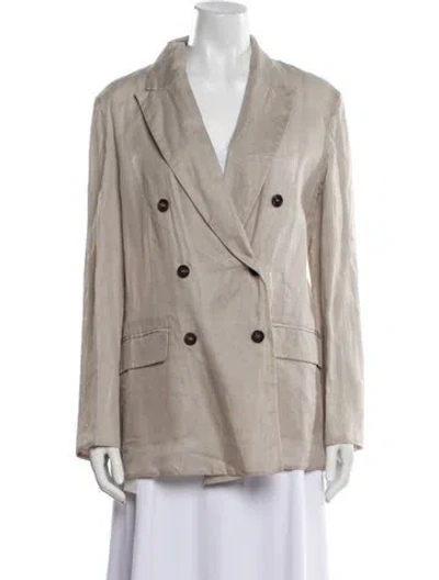 Pre-owned Brunello Cucinelli Blazer W/ Tags In Neutral