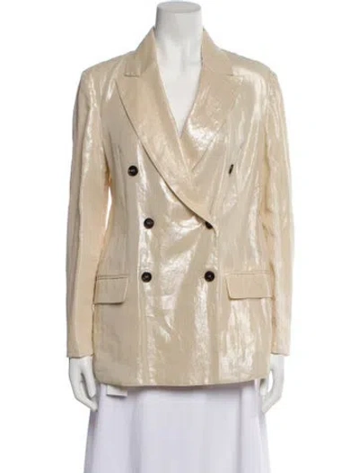 Pre-owned Brunello Cucinelli Blazer W/ Tags In Neutral