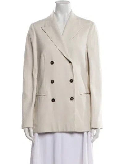 Pre-owned Brunello Cucinelli Blazer W/ Tags In Neutral