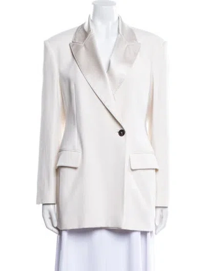 Pre-owned Brunello Cucinelli Blazer W/ Tags In White