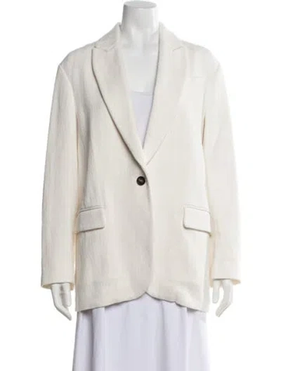 Pre-owned Brunello Cucinelli Blazer W/ Tags In White