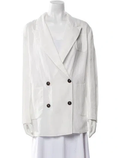 Pre-owned Brunello Cucinelli Blazer In White