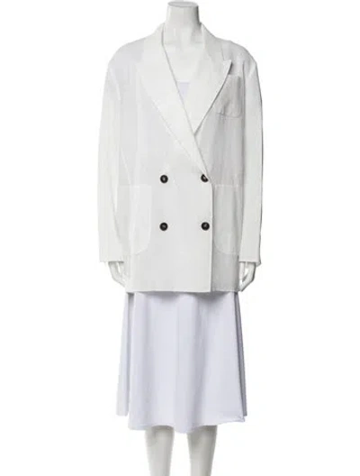 Pre-owned Brunello Cucinelli Blazer In White